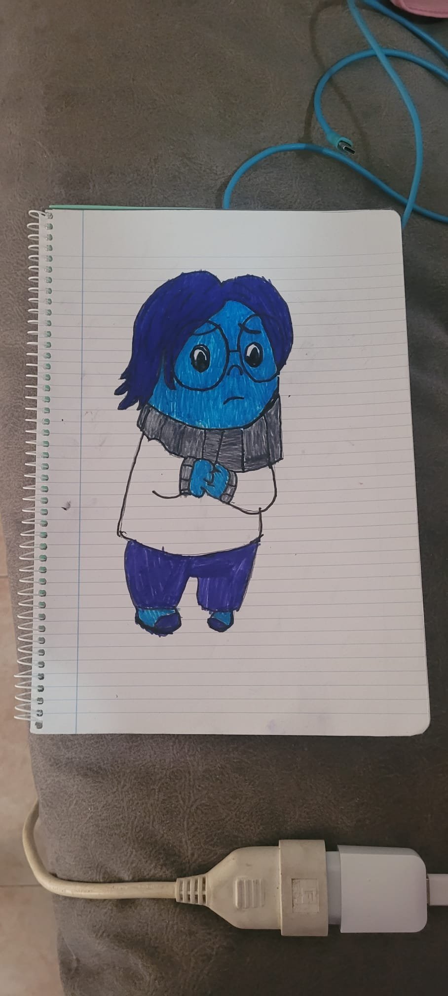 Dibujo Pokémon Inicial - Tristeza (Inside Out)
