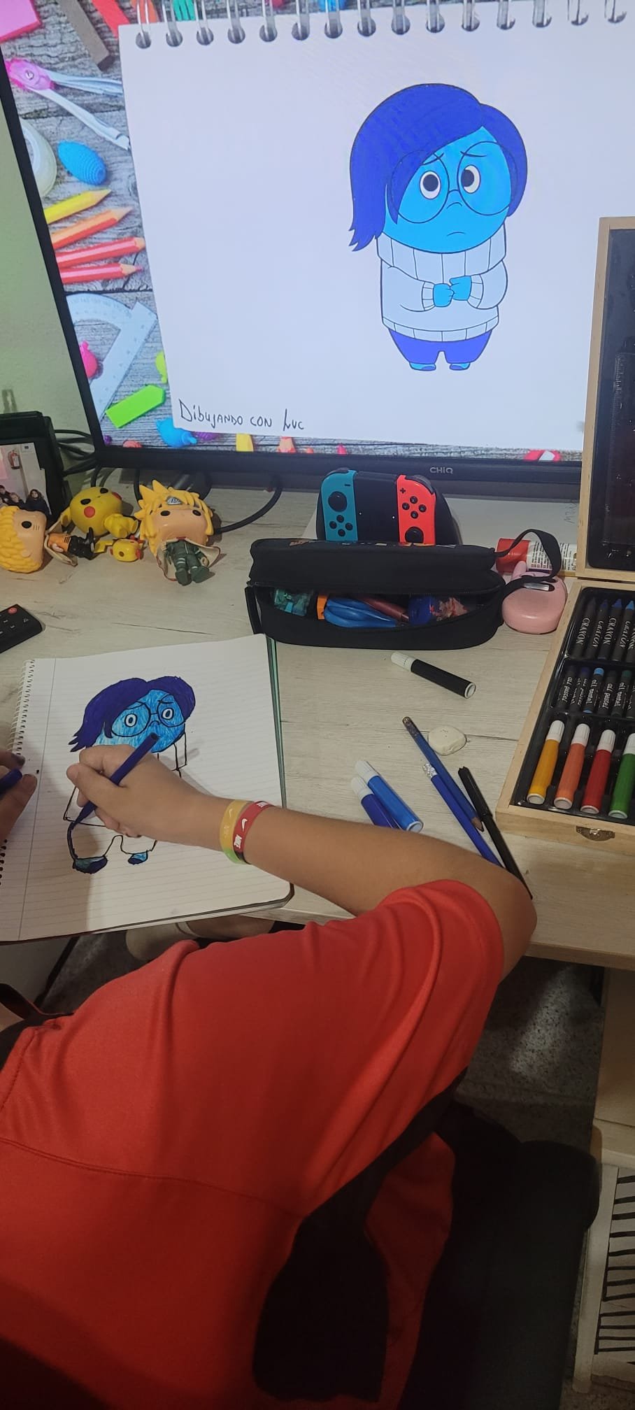 Fan Art Pokémon - Ricardo dibujando a Tristeza